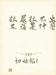 拉尿拉不出又胀又痛是什么原因