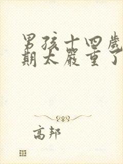 男孩十四岁叛逆期太严重了怎么办封面