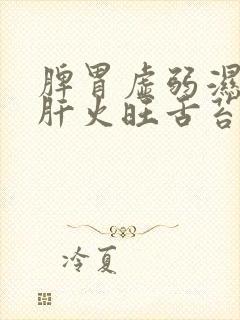 脾胃虚弱湿气重肝火旺舌苔白厚