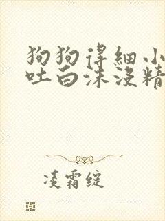 狗狗得细小拉稀吐白沫没精神