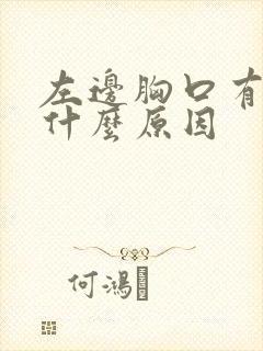 左边胸口有点痛什么原因