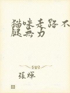 猫咪走路不稳后腿无力