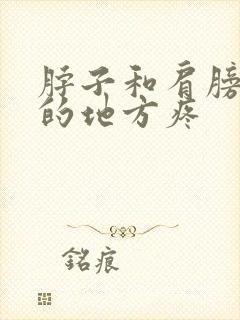 脖子和肩膀连着的地方疼