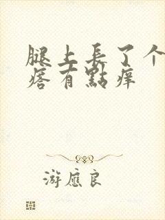 腿上长了个硬疙瘩有点痒