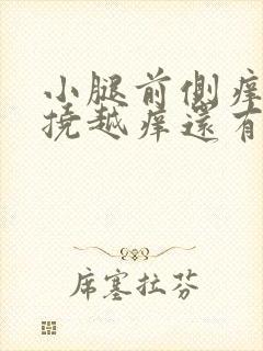 小腿前侧痒痒越挠越痒还有疙瘩封面