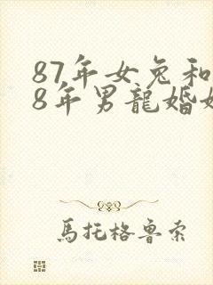 87年女兔和88年男龙婚姻状况