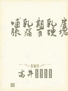 哺乳期乳房突然胀痛有硬块封面