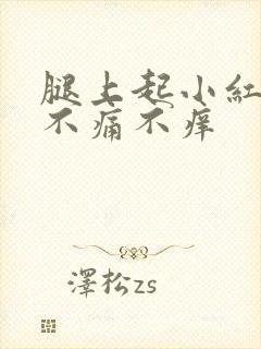 腿上起小红疙瘩不痛不痒