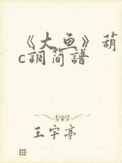 《大鱼》葫芦丝c调简谱封面