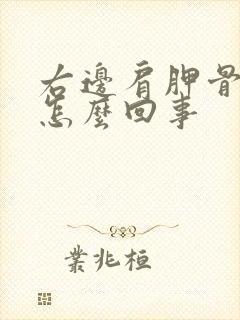 右边肩胛骨酸胀怎么回事封面