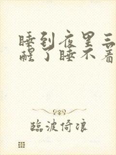 睡到夜里三点就醒了睡不着是什么病