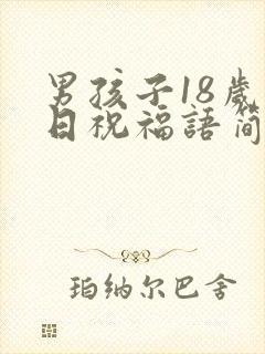 男孩子18岁生日祝福语简短封面