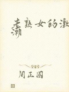 老熟女的激烈高潮