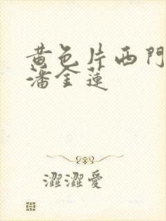 黄色片西门庆与潘金莲