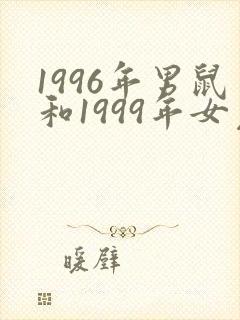 1996年男鼠和1999年女兔婚配好吗