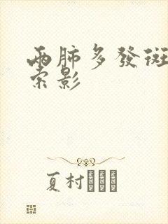 两肺多发斑片条索影