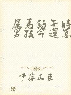 属马的午时生的男孩命运怎样