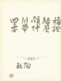 四川领结婚证需要带什么证件