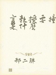 言教授要撞坏了是什么封面