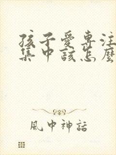 孩子爱专注力不集中该怎么办