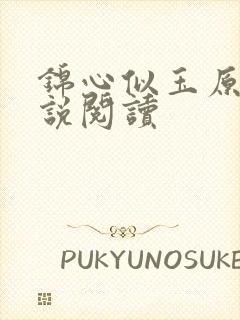 锦心似玉原著小说阅读