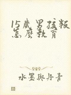 15岁男孩叛逆怎么教育封面