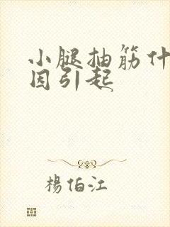 小腿抽筋什么原因引起