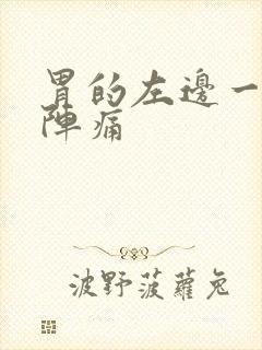 胃的左边一阵一阵痛