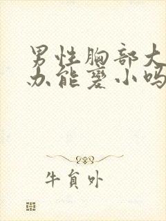 男性胸部大怎么办能变小吗封面