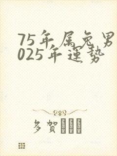 75年属兔男2025年运势