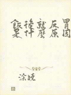 饭后就反胃呕吐是什么原因