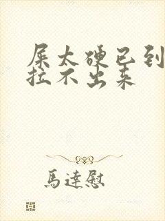 屎太硬已到肛门拉不出来