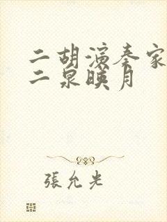 二胡演奏家宋飞二泉映月