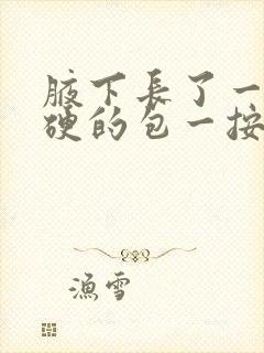 腋下长了一个硬硬的包一按就疼