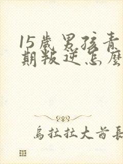 15岁男孩青春期叛逆怎么办