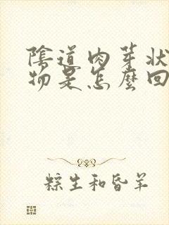 阴道肉芽状赘生物是怎么回事封面