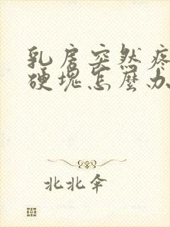 乳房突然疼痛有硬块怎么办