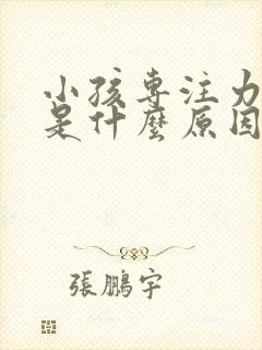 小孩专注力不好是什么原因造成的封面