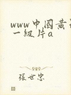 www中国黄色一级片a封面