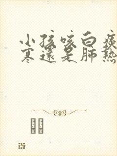 小孩咳白痰是肺寒还是肺热封面