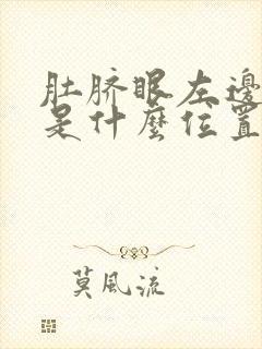 肚脐眼左边上疼是什么位置