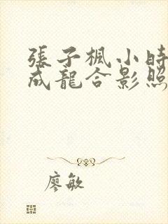 张子枫小时候和成龙合影照片