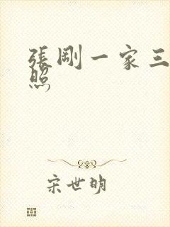 张刚一家三口近照