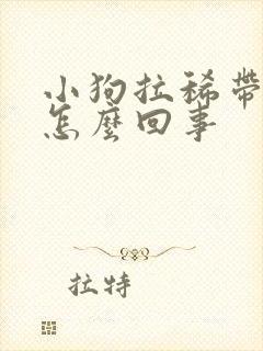 小狗拉稀带血是怎么回事