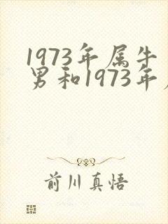 1973年属牛男和1973年属牛女婚配