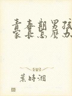 青春期男孩叛逆家长怎么办