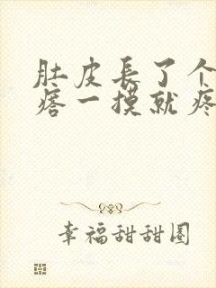 肚皮长了个硬疙瘩一摸就疼