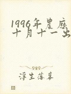 1996年农历十月十一出生女的婚姻与命运