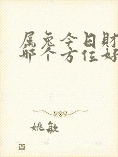 属兔今日财运在哪个方位好