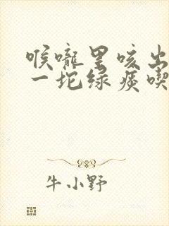 喉咙里咳出一坨一坨绿痰吃什么药封面